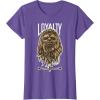 image:imageStar Wars Chewbacca Wookie Rebel Loyalty TShirt TShirtPurple Heather