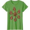 image:imageStar Wars Chewie Porg Gingerbread Cookies Christmas TShirt TShirtGrass Green