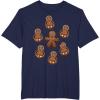 image:imageStar Wars Chewie Porg Gingerbread Cookies Christmas TShirt TShirtNavy Blue