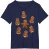 image:imageStar Wars Chewie Porg Gingerbread Cookies Christmas TShirt TShirtNavy Blue