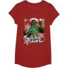 image:imageStar Wars Christmas Chewbacca Tangled Lights TShirt TShirtCranberry Red