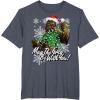 image:imageStar Wars Christmas Chewbacca Tangled Lights TShirt TShirtHeather Blue
