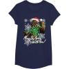 image:imageStar Wars Christmas Chewbacca Tangled Lights TShirt TShirtNavy Blue
