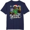 image:imageStar Wars Christmas Chewbacca Tangled Lights TShirt TShirtNavy Blue