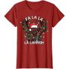 image:imageStar Wars Christmas Chewie Fa La La La Larrgh TShirtCranberry Red