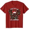 image:imageStar Wars Christmas Chewie Fa La La La Larrgh TShirtCranberry Red