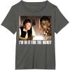image:imageStar Wars Im in it for the Money Han Solo Chewbacca TShirt TShirtAsphalt Grey