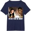 image:imageStar Wars Im in it for the Money Han Solo Chewbacca TShirt TShirtNavy Blue