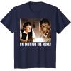 image:imageStar Wars Im in it for the Money Han Solo Chewbacca TShirt TShirtNavy Blue