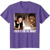 image:imageStar Wars Im in it for the Money Han Solo Chewbacca TShirt TShirtPurple Heather