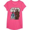 image:imageStar Wars Last Jedi R2D2 Porgs Chewie Cutie Cartoon TShirt TShirtPink Heather
