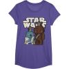 image:imageStar Wars Last Jedi R2D2 Porgs Chewie Cutie Cartoon TShirt TShirtPurple Heather