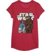 image:imageStar Wars Last Jedi R2D2 Porgs Chewie Cutie Cartoon TShirt TShirtRed Heather
