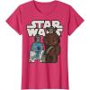 image:imageStar Wars Last Jedi R2D2 Porgs Chewie Cutie Cartoon TShirt TShirtRed Heather