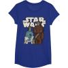 image:imageStar Wars Last Jedi R2D2 Porgs Chewie Cutie Cartoon TShirt TShirtRoyal Blue