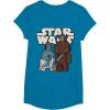 image:imageStar Wars Last Jedi R2D2 Porgs Chewie Cutie Cartoon TShirt TShirtSapphire Blue