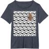 image:imageStar Wars Stormtrooper Chewbacca In Crowd Graphic TShirt TShirtHeather Blue