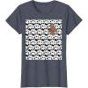 image:imageStar Wars Stormtrooper Chewbacca In Crowd Graphic TShirt TShirtHeather Blue