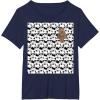 image:imageStar Wars Stormtrooper Chewbacca In Crowd Graphic TShirt TShirtNavy Blue