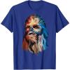 image:imageStar Wars Chewbacca Awesome Geometric Style Chewie Portrait TShirtRoyal Blue
