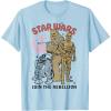 image:imageStar Wars Chewbacca R2D2 C3PO Join The Rebellion TShirtBaby Blue