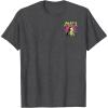 image:imageStar Wars Left Pocket Chewbacca Neon Party Animal TShirtDark Heather Grey