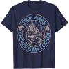 image:imageStar Wars The Rise Of Skywalker Chewie Is My Copilot Outline TShirtNavy Blue