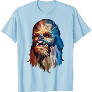 image:imageStar Wars Chewbacca Awesome Geometric Style Chewie Portrait TShirtBaby Blue