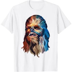 image:imageStar Wars Chewbacca Awesome Geometric Style Chewie Portrait TShirtWhite