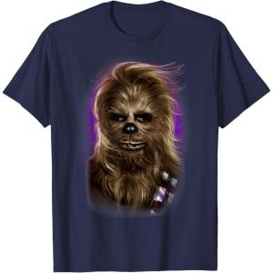 image:imageStar Wars Chewbacca Beauty Portrait TShirtNavy Blue