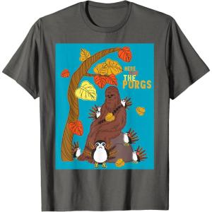 image:imageStar Wars Chewbacca Here For the Porgs Thanksgiving TShirtAsphalt Grey