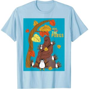 image:imageStar Wars Chewbacca Here For the Porgs Thanksgiving TShirtBaby Blue
