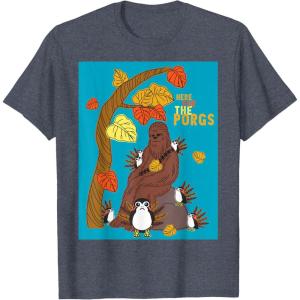 image:imageStar Wars Chewbacca Here For the Porgs Thanksgiving TShirtHeather Blue