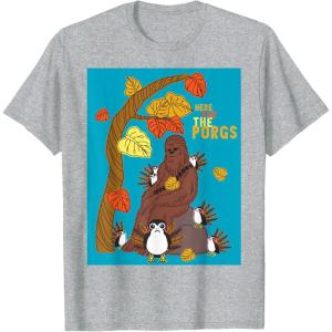 image:imageStar Wars Chewbacca Here For the Porgs Thanksgiving TShirtHeather Grey