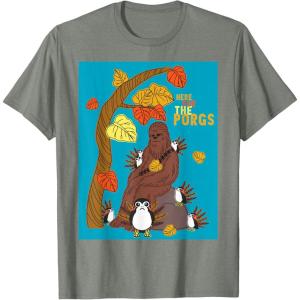 image:imageStar Wars Chewbacca Here For the Porgs Thanksgiving TShirtOlive Heather