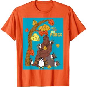 image:imageStar Wars Chewbacca Here For the Porgs Thanksgiving TShirtOrange