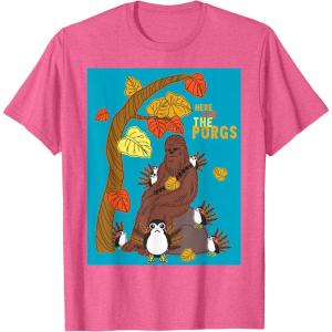 image:imageStar Wars Chewbacca Here For the Porgs Thanksgiving TShirtPink Heather