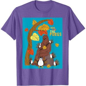 image:imageStar Wars Chewbacca Here For the Porgs Thanksgiving TShirtPurple Heather