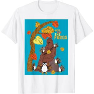 image:imageStar Wars Chewbacca Here For the Porgs Thanksgiving TShirtWhite