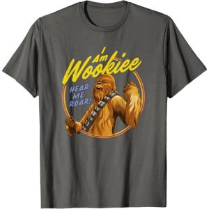 image:imageStar Wars Chewbacca I Am Wookiee Hear Me Roar TShirtAsphalt Grey