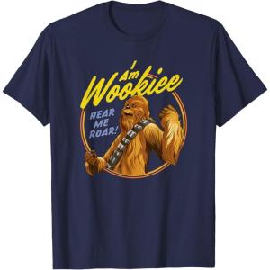 image:imageStar Wars Chewbacca I Am Wookiee Hear Me Roar TShirtNavy Blue