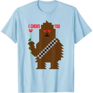 image:imageStar Wars Chewbacca I Chews You Valentines Day TShirtBaby Blue