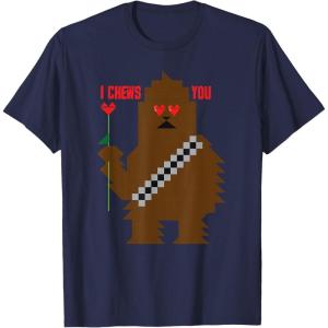 image:imageStar Wars Chewbacca I Chews You Valentines Day TShirtNavy Blue