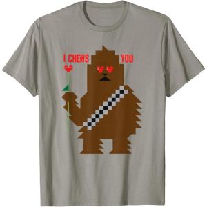 image:imageStar Wars Chewbacca I Chews You Valentines Day TShirtSlate Grey