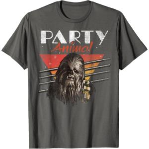 image:imageStar Wars Chewbacca Party Animal Vintage Graphic TShirt TShirtAsphalt Grey