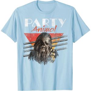 image:imageStar Wars Chewbacca Party Animal Vintage Graphic TShirt TShirtBaby Blue