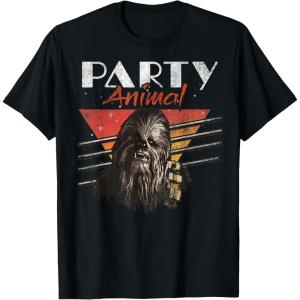 image:imageStar Wars Chewbacca Party Animal Vintage Graphic TShirt TShirtBlack