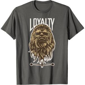 image:imageStar Wars Chewbacca Wookie Rebel Loyalty TShirt TShirtAsphalt Grey