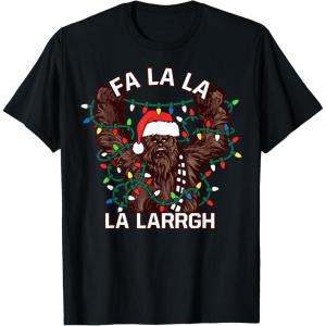 image:imageStar Wars Christmas Chewie Fa La La La Larrgh TShirtBlack
