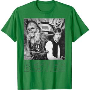 image:imageStar Wars Han Solo Chewbacca Besties Graphic TShirt TShirtKelly Green
